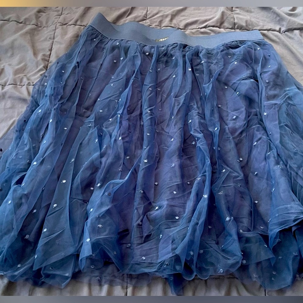 Torrid Embroidered Mesh Midi Skirt